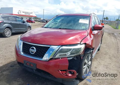 2014 Nissan Pathfinder Platinum z USA, uszkodzony, nr VIN 5N1AR2MM8EC600544